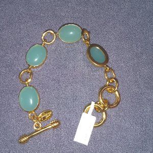 Julie Vos Chalcedony chain link bracelet, NWT